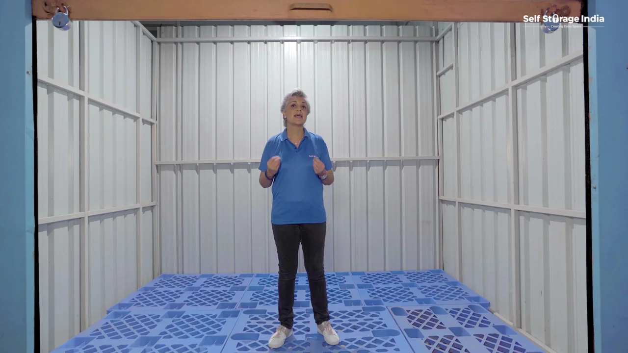 Secure storage facility interior: Self Storage India